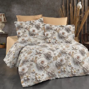 Posteljina ( Premium Pamuk ) -  Beige rose